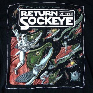 Return Of The Sockeye Salmon Fishing Star Wars Parody T-Shirt